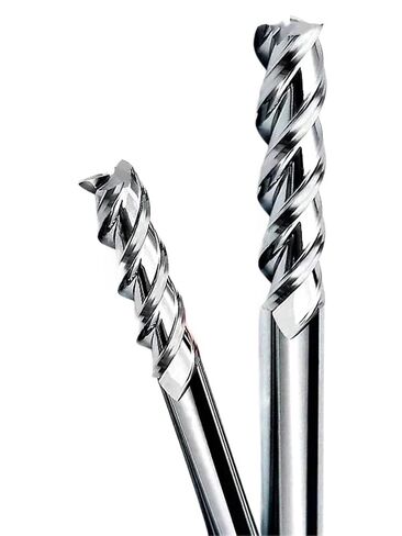 3 Flute Carbide Milling Cutter Tungsten End Mill Tool 1 to 20mm for Aluminum Fiberglass Acrylic Wood Copper Plastic(3F-BC3855,8x8x24x60) in Kuwait