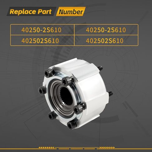 40250-2S610 Manual Locking Hub Set 28 Spline Compatible with Nissan D21 Frontier Pathfinder Pickup Titan Xterra 1990-2004, Replaces AVM461HP 402502S610, 2PCS in Kuwait