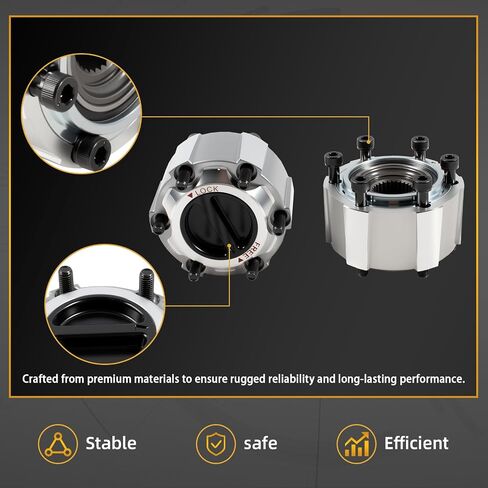 40250-2S610 Manual Locking Hub Set 28 Spline Compatible with Nissan D21 Frontier Pathfinder Pickup Titan Xterra 1990-2004, Replaces AVM461HP 402502S610, 2PCS in Kuwait