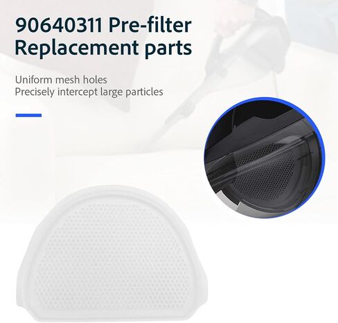 90640311 vacuum filter Fit for Black & Decker HLVA315J HLVA320J N575266 HLVA315J22 HLVA325J10 Replacement Parts（4PCS) in Kuwait