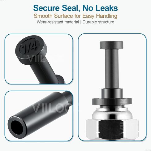 20pcs Air Fittings Plug, 1/4" OD Pneumatic Push to Connect Fittings Plug PP-1/4 in Kuwait