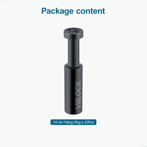 20pcs Air Fittings Plug, 1/4" OD Pneumatic Push to Connect Fittings Plug PP-1/4 in Kuwait
