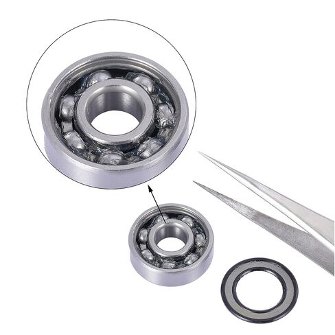 محامل العجلات Rollerex 608-2RS 20 حزمة (لأي منتج يستخدم عجلات التزلج) (الفولاذ الكربوني) - للشفرة المضمنة، والشفرة الدوارة، والتزلج على الجليد، ولوح التزلج، وRipStik والمزيد in Kuwait