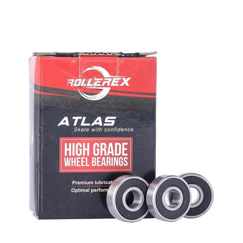 محامل العجلات Rollerex 608-2RS 20 حزمة (لأي منتج يستخدم عجلات التزلج) (الفولاذ الكربوني) - للشفرة المضمنة، والشفرة الدوارة، والتزلج على الجليد، ولوح التزلج، وRipStik والمزيد in Kuwait
