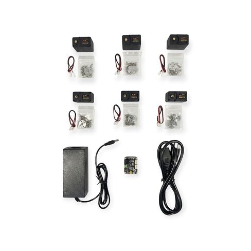 SO-101 Follower Arm Kit - Electronics and Frame for AI Robot Arm Build | 6X STS3215 Servo 12V, 1/345 Gear (C018), Motor Control Board, Power Supply, 3D-Printed Frame | Compatible with LeRobot in Saudi Arabia
