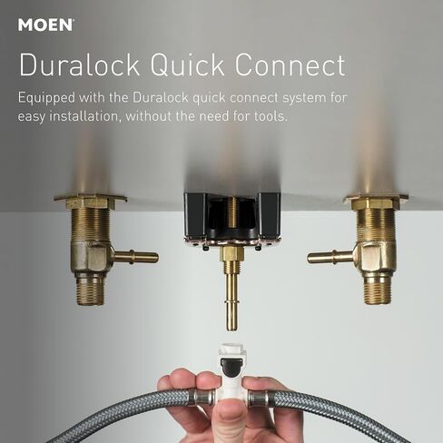 Moen Genta LX Two-Handle High Arc Widespread Bathroom Sink Faucet, for 3-Hole Setups, Valve Included, Matte Black, TV6708BL in Kuwait
