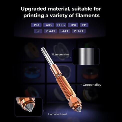 مجموعة الطارد والفوهة Creality K2 Plus، لطابعة K2 وK2 Pro وK2 Plus ثلاثية الأبعاد، مع فوهة سريعة التبديل مقاس 0.4 مم، ومفتاح فوهة واحد، و5 قطع من جورب السيليكون، ومجموعة بثق التروس المزدوجة in Kuwait
