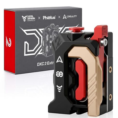 Creality Official DXC2 Extruder، ترقية K2 Plus/K2/K2 Pro Extruder Kit، تصميم مبتكر ثنائي التروس وهيكل مغناطيسي، ملحقات بثق الطابعة ثلاثية الأبعاد لسلسلة K2 in Kuwait