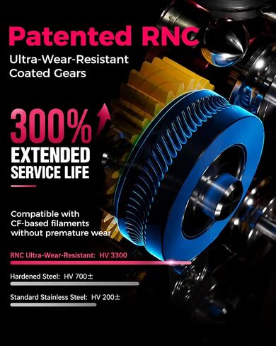 Creality Official DXC2 Extruder، ترقية K2 Plus/K2/K2 Pro Extruder Kit، تصميم مبتكر ثنائي التروس وهيكل مغناطيسي، ملحقات بثق الطابعة ثلاثية الأبعاد لسلسلة K2 in Kuwait