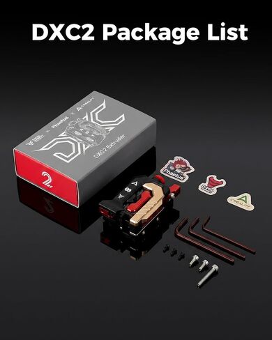 Creality Official DXC2 Extruder، ترقية K2 Plus/K2/K2 Pro Extruder Kit، تصميم مبتكر ثنائي التروس وهيكل مغناطيسي، ملحقات بثق الطابعة ثلاثية الأبعاد لسلسلة K2 in Kuwait
