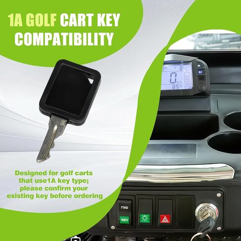 3 قطع بديلة لمفتاح عربة الجولف متوافقة مع عربة الجولف وسيارة النادي 1A، مفاتيح إشعال بلاستيكية ومعدنية مقطوعة بدقة، ملحقات عربة الجولف الاحتياطية in Kuwait