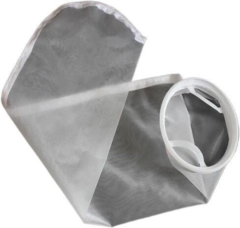 Industrial Filter Sock - 7in Diameter, 32in Length, 180x810mm, 10-300 Mesh Nylon Material with PP/Steel Ring(400 Mesh,PP Ring (180x810mm)) in Saudi Arabia