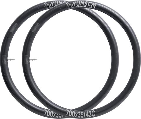 2-PCS 700x35C/38C/40C/43C Bike Tubes 40mm Removable Presta Valve, 700C Bike Tubes for 700x35C 700x38C 700x40C 700x42C 700x43C Road, Gravel, Mountain, Hybrid Bike Tires Tubes in Kuwait