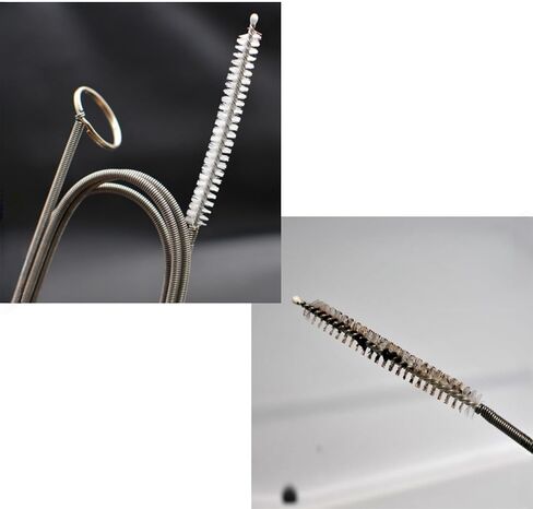 10 PCS Refrigerator Drain Cleaning Tool Include 1.5m Flexible Refrigerator Scrub Brush Flexible Feeding Tube Brush,Syringe Shovel Plug Rod, Water Dispenser Cleaning Kit in Kuwait
