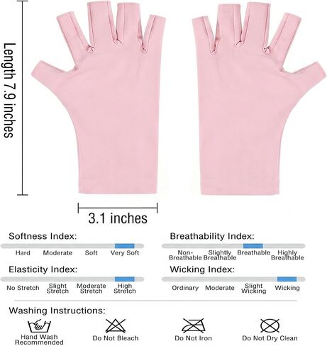 4 Pairs Women's Sun Protection Fingerless Running Gloves UPF 50+ UV Blocking Driving Gloves Non-Slip Breathable Summer Arm Sleeves for Golf Cycling Hiking Outdoor in Kuwait