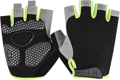 Breathable Half Finger Fitness Gloves Air Cushion Padded Shockproof Cycling Mitts for Outdoor Cycling Gym Workout in Kuwait