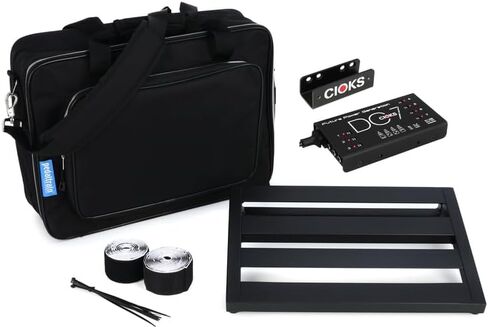 مجموعة Pedaltrain Compact Gigging Pedalboard مع كابلات الطاقة والممتازة in Kuwait
