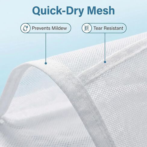 4-Piece Mesh Pool Organizer Bags - Above Ground Pool Accessories, Easy Install Pool Hang Organize Bags for Toys, Pool Noodles, Floats, Beach Balls in Kuwait