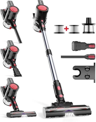 Cordless Vacuum Cleaner, 45KPA Stick Vacuum Cleaners for Home with Up to 45 Mins Runtime, 6-in-1 Rechargeable Lightweight Vacuum with Powerful Suction for Carpets, Pet Hair, Hardwood Floors in Kuwait