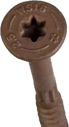 Simpson Strong-Tie SDWS16400Q Strong-Drive SDWS Framing Screws, 0.160 Inch x 4 Inch, Quik-Guard, Low Profile Head, Sawtooth Point, Tan (Pack of 750) in Kuwait