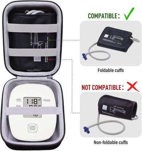 LTGEM Blood Pressure Monitor Case Compatible with OMRON Bronze BP5100 / BP5000 / 5 Series BP742N / BP7200 Blood Pressure Monitor, White(Case Only) in Kuwait