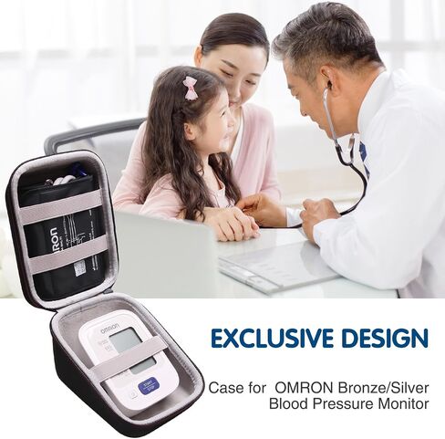 LTGEM Blood Pressure Monitor Case Compatible with OMRON Bronze BP5100 / BP5000 / 5 Series BP742N / BP7200 Blood Pressure Monitor, White(Case Only) in Kuwait
