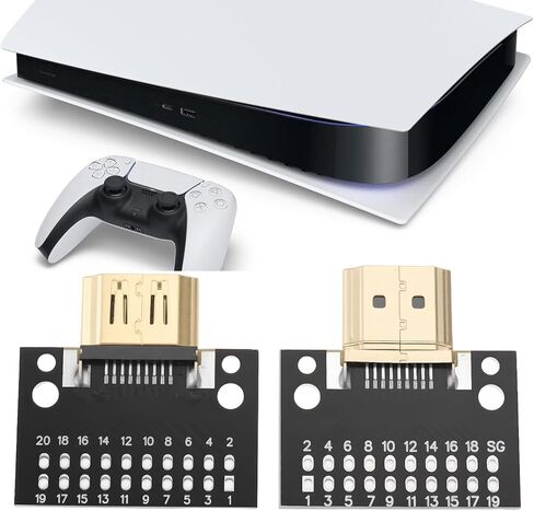 ابتكر فكرة قطعتين من لوحة نقل البيانات HDMI للذكور والإناث المتوافقة مع PS4 المتوافقة مع PS5 in Kuwait