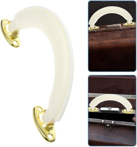 KALLORY 2 Pcs Pu Luggage Handle Replacement for Musical Box and Toolbox with Strong Loadbearing Capacity and Hand Fatigue Reduction, Simple and Stylish Suitcase Pull Handle Grip in Kuwait