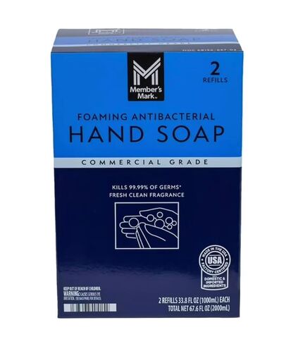 Proforce/Members Mark Commercial Foaming Antibacterial Hand Soap 2 pack Refills ILGgPe, 4Packs (67.6 FL oz) in Kuwait