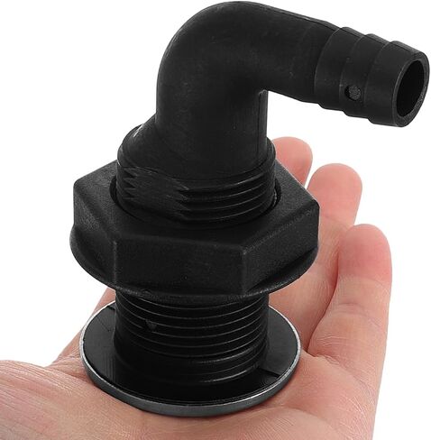 Amosfun Marine Boat Deck Drain Scupper 5/8 Inch Thru Hull Exhaust Fitting for Speedboats and Yachts, Marine Plumbing Connector for Garboard Drain and Water Pump Systems in Kuwait