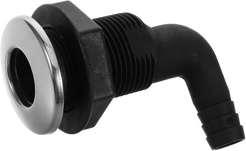 Amosfun Marine Boat Deck Drain Scupper 5/8 Inch Thru Hull Exhaust Fitting for Speedboats and Yachts, Marine Plumbing Connector for Garboard Drain and Water Pump Systems in Kuwait
