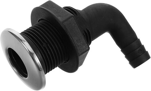 Amosfun Marine Boat Deck Drain Scupper 5/8 Inch Thru Hull Exhaust Fitting for Speedboats and Yachts, Marine Plumbing Connector for Garboard Drain and Water Pump Systems in Kuwait