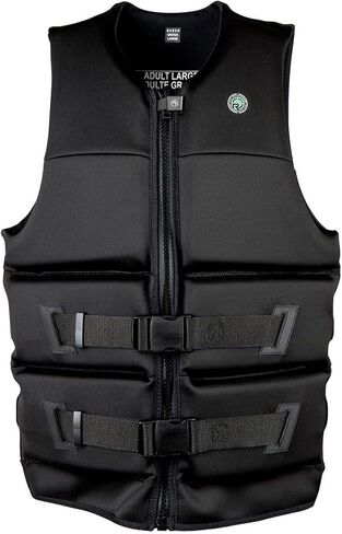 Radar Men's Staple CGA Life Vest | 2-Way Stretch Neoprene Safety Jacket for Water Skiing & Wakeboarding | Lightweight Segmented Foam, Water-Resistant Liner, Front-Zip Entry & Dual Buckles in Kuwait