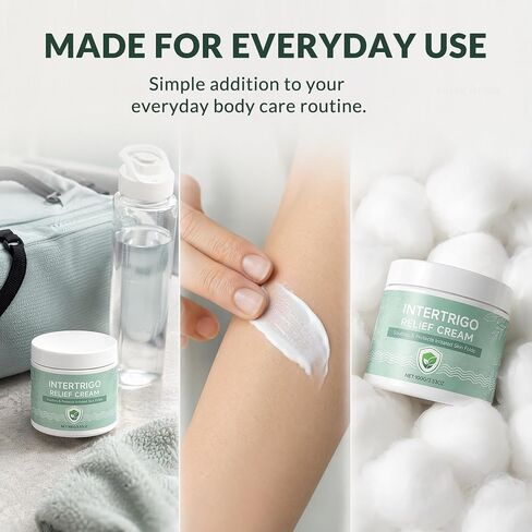Intertrigo Cream – Skin Fold Barrier Cream for Daily Care, Gentle Moisture Formula for Friction-Prone Areas, Lightweight Fast-Drying Non-Greasy for Women & Men in Kuwait