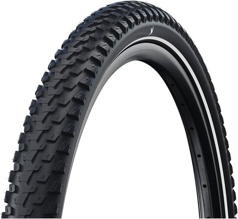 إطار SCHWALBE Marathon Plus MTB - 26 × 2.25، فاصلة، سلك، أسود/انعكاس، أداء، SmartGuard، Addix، E-50 | إطارات الدراجة in Kuwait