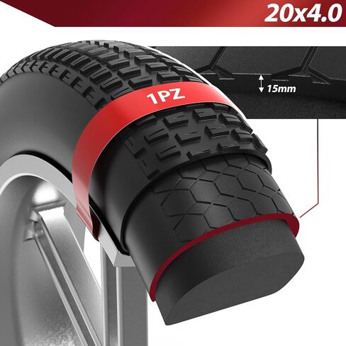 1PZ 20 × 4.0 إدراج إطار مضاد للثقب، واقي أنبوب دراجة مقاوم للثقب، لا بطانة إطار دراجة مسطحة، يوقف الشقق من الأشواك ورؤوس الماعز متوافق مع 20 × 4.0 دراجات إلكترونية، دراجات جبلية in Kuwait
