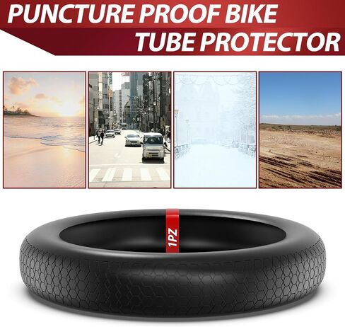 1PZ 20 × 4.0 إدراج إطار مضاد للثقب، واقي أنبوب دراجة مقاوم للثقب، لا بطانة إطار دراجة مسطحة، يوقف الشقق من الأشواك ورؤوس الماعز متوافق مع 20 × 4.0 دراجات إلكترونية، دراجات جبلية in Kuwait
