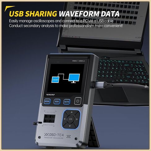 DSO-TC4 3 في 1 ملتقط الذبذبات الرقمي 10 ميجا هرتز عرض النطاق الترددي 48 متر/الثانية معدل أخذ العينات الترانزستور ديود اختبار DDS إشارة مولد in Kuwait