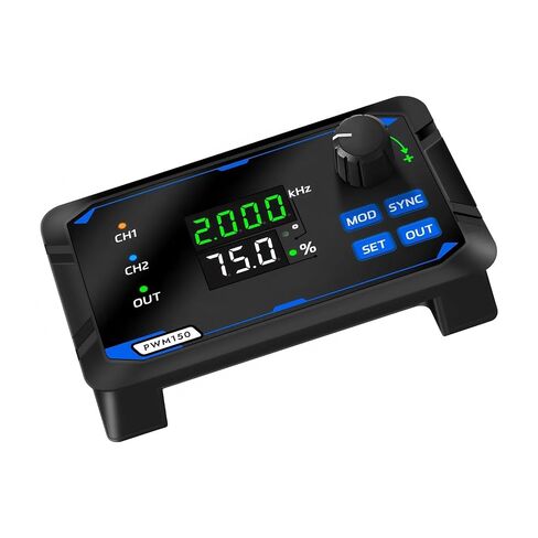 PWM150 2 CH/ثنائي القناة PWM إشارة مولد محرك معزز مدفوعة مربع موجة نبض موجة تردد دورة العمل المرحلة قابل للتعديل in Kuwait