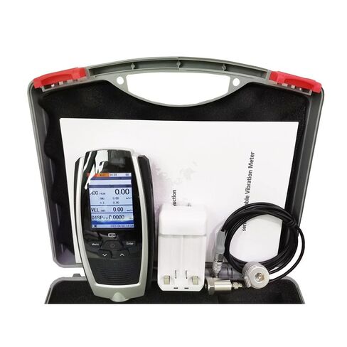 Portable Digital Vibration Meter Mechanical Equipment with Acceleration(0.1~392) m/s Velocity(0.01~80) cm/s Displacement(0.001~10) mm USB Interface 5 Level Low-Pass Elliptic Filter in Kuwait