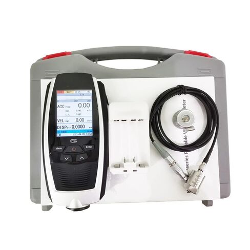 Portable Digital Vibration Meter Mechanical Equipment with Acceleration(0.1~392) m/s Velocity(0.01~80) cm/s Displacement(0.001~10) mm USB Interface 5 Level Low-Pass Elliptic Filter in Kuwait