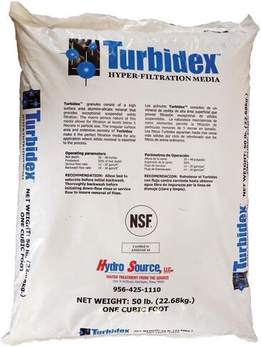وسائط تصفية الرواسب Turbidex لمرشحات مياه الغسيل العكسي (1.0 قدم مكعب) in Kuwait