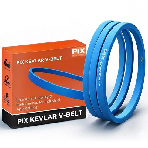 PIX A32K Kevlar V-Belt Aramid Corded - 1/2" x 34" OC OEM Replacement Wrap Belt for Lawnmowers and Lawn Garden Equipment - Heavy-Duty Drive Belt for Riding Mowers and Tractors - Pack of 2 in Kuwait