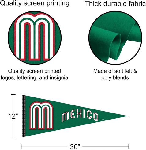 Mexico Baseball Logo Pennant and 12x30 Banner in Kuwait