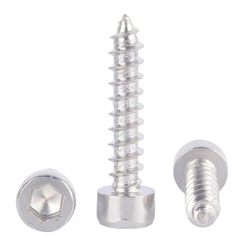 1Pcs 8. Nickel Plated Cylinder Head Hexagonal Self Tapping Screw Cup Tip Tail M2-M6(M2.6 * 14) in Kuwait