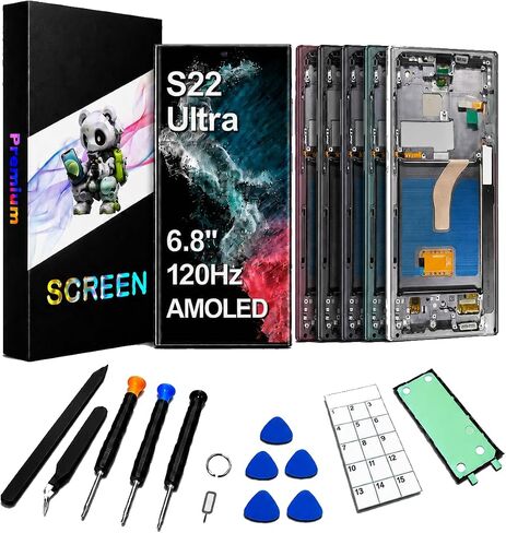 for mobile phone Screen Replacement rework Double Sided Tape, for all mobile phone LCD screen,Easy Pull Tab Stretch Tape,For Samsung Galaxy S21 S22 Ultra Display OLED (No Handle 171*8*0.3mm,10pcs) in Kuwait