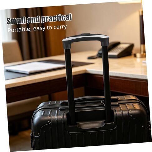 YARNOW حقيبة بديلة بمقبض حامل جانبي بلاستيكي للحافظة الصلبة والجذع، متوافق مع قطر القطب 1.1x1.8 سم، يتضمن مفك براغي لسهولة إصلاح مقبض الأمتعة وتمديده in Kuwait