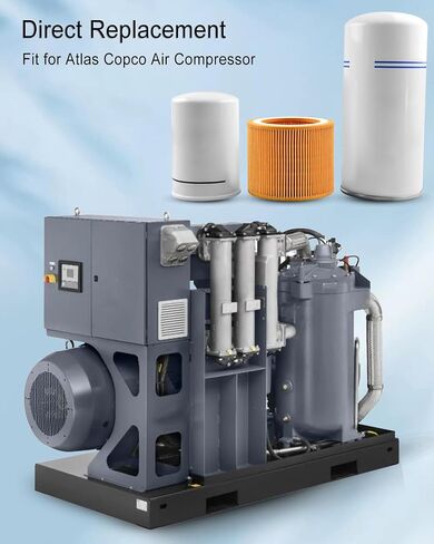 2901091900 Filter Kit 1622087100 Air Oil Separator 1513033701 Oil Filter 1613900100 Air Filter Fit for Atlas Copco Air Compressor GX7 GX11 GA7 GA11, Air Compressor Filter in Kuwait