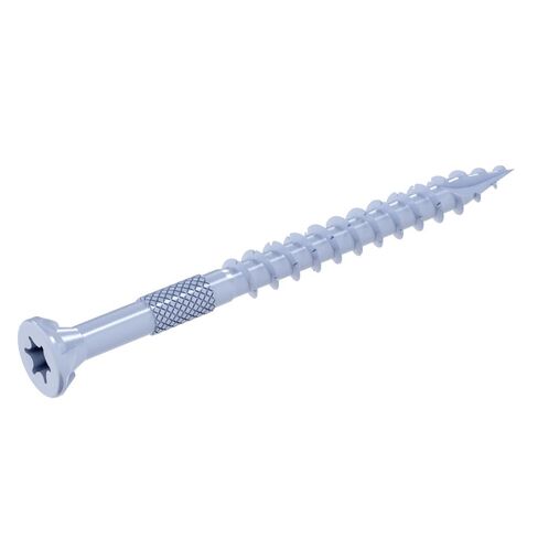 براغي خشبية خارجية من Grip-Rite DeckForce للأسطح والأسوار - مطلية بالنانو - طرف الطيار الآلي T-17 - براغي سطح بيضاء - #10 × 2-1/2 بوصة - صندوق 1 رطل - GRDF212STWH1 in Kuwait