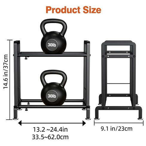 2-Tier 3D Printer Filament Storage Organizer Rack for 20 Rolls, Adjustable Length & Width, Heavy Duty Filament Spool Holder Rack for 3D Printing Workstation, Office, Workshop in Kuwait